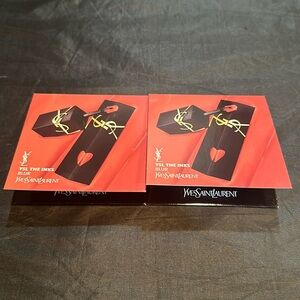 New Lot of 2 sample size 3 x 0.006 fl. oz. Yves Saint Laurent YSL THE INKS BLUR